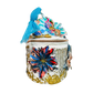 Art Purse - White/Light Blue